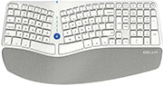 DELUX DELUX GM901D WIRELESS ERGONOMIC KEYBOARD BT+2.4G WHITE