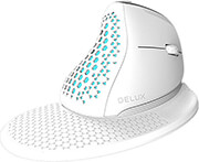 DELUX DELUX M618XSD WIRELESS ERGONOMIC MOUSE BT+2.4G RGB WHITE