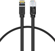 BASEUS BASEUS CAT6 RJ45 ETHERNET GIGABIT NETWORK FLAT CABLE 1M BLACK