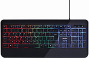 GEMBIRD KB-UML-03 SLIM ''RAINBOW'' BACKLIGHT MULTIMEDIA KEYBOARD, BLACK, US LAYOUT