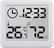 GREENBLUE GREENBLUE THERMOMETER WITH CLOCK FUNCTION WHITE