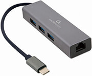 USB-C GIGABIT NETWORK ADAPTER WITH 3-PORT USB 3.1 HUB