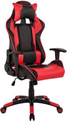 ΠΟΛΥΘΡΟΝΑ GAMING HM1072.01 DARIUS ΜΑΥΡΗ-ΚΟΚΚΙΝΗ HOMEMARKT 64,5X70X(123-130) ΕΚ