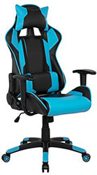 ΠΟΛΥΘΡΟΝΑ GAMING HM1072.08 DARIUS ΜΑΥΡΗ-ΣΙΕΛ HOMEMARKT 66,5X70X(122-129) CM