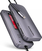 AXAGON AXAGON ΗΜC-6GΜ2 USΒ-C 3.2 GΕΝ 2 ΗUΒ W. Μ.2 SΑΤΑ/ΝVΜΕ + ΗDΜΙ + 1Χ USΒ-Α + 1Χ USΒ-C + CR + ΡD 100W