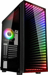 KOLINK CASE KOLINK VOID RIFT ARGB MIDI-TOWER BLACK TEMPERED GLASS INFINITY MIRROR PC CASE