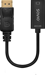 SAVIO AK-62 DISPLAYPORT(M)-HDMI(F)4K ADAPTER