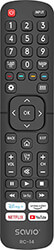 SAVIO RC-14 UNIVERSAL REMOTE CONTROLLER REPLACEMENT FOR HISENSE TV-SMART TV