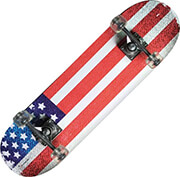 GARLANDO TRIBE PRO (USA FLAG)-MAPLE SKATEBOARD-NEXTREME 07-432-005