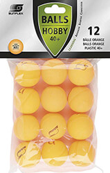 SUNFLEX ΜΠΑΛΑΚΙΑ PING PONG SUNFLEX HOBBY PVC 12 ΤΕΜΑΧΙΑ ΠΟΡΤΟΚΑΛΙ