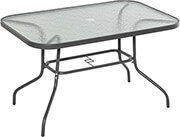 BORMANN BSP1135 ΤΡΑΠΕΖΙ ΕΞ.ΧΩΡΟΥ ΜΕΤΑΛΛΙΚΟ ΜΕ ΓΥΑΛΙΝΗ ΕΠΙΦΑΝΕΙΑ