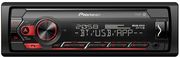 PIONEER PIONEER MVH-S320BT USB BLUETOOTH AUX-IN 1DIN SPOTIFY PIONEER SMART SYNC APP ANDROID RED