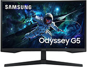 SAMSUNG ΟΘΟΝΗ SAMSUNG ODYSSEY LS27CG554EUXEN 27'' CURVED QHD 2560X1440 165HZ LED BLACK 