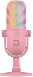 RAZER RAZER SEIREN V3 CHROMA - QUARTZ - RGB USB CONDENSER MICROPHONE - GAIN LIMITER - BUILD-IN SHOCK ABSOR
