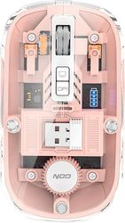 NOD CYBERPINK ΕΠΑΝΑΦΟΡΤΙΖΟΜΕΝΟ ΑΣΥΡΜΑΤΟ ΟΠΤΙΚΟ ΠΟΝΤΙΚΙ 1600DPI