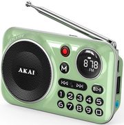 AKAI APR-500 ΦΟΡΗΤΟ ΡΑΔΙΟΦΩΝΟ ΜΕ BLUETOOTH USB TF REC ΕΞΟΔΟ ΑΚΟΥΣΤΙΚΩΝ ΚΑΙ ΟΘΟΝΗ 2.5W