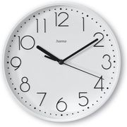HAMA ''SALINA'' WALL CLOCK Φ22 CM NO TICKING WHITE