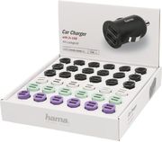 HAMA ΦΟΡΤΙΣΤΗΣ ΑΥΤΟΚΙΝΗΤΟΥ HAMA 2-ΘΥΡΑ USB 24 A 36 ΤΕΜΑΧΙΑ ΣΕ ΟΘΟΝΗ