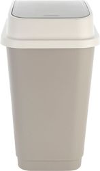 ESTIA ESTIA ΚΑΔΟΣ ΑΠΟΡΡΙΜΑΤΩΝ FLIPTOP ΠΛΑΣΤΙΚΟΣ 25LT ΓΚΡΙ01-21979
