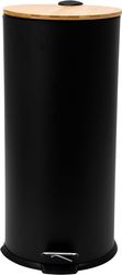 ESTIA ESTIA ΚΑΔΟΣ ΑΠΟΡΡΙΜΑΤΩΝ SOFT CLOSE BAMBOO ESSENTIALS 30LT ΜΑΤ ΜΑΥΡΟΣ 01-12878