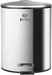 ESTIA ΧΑΡΤΟΔΟΧΕΙΟ ΜΠΑΝΙΟΥ CLASSIC SOFT CLOSE 5LT ΜΑΤ ΙΝΟΞ 02-0059