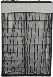 ESTIA ESTIA ΚΑΛΑΘΙ ΑΠΛΥΤΩΝ NEST 37X22X55CM 2 ΘΕΣΕΩΝ ΜΑΥΡΟ 02-28077