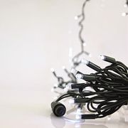 EUROLAMP100(90 ΛΕΥΚΑ&amp;10 FLASH) LED 5MM 230V ΕΠΕΚ/ΣΗ ΩΣ 9 ΠΡΑΣΙΝΟ ΚΑΛ. 1.5Μ ΙΡ65 600-11106