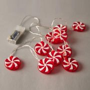 EUROLAMP10 ΘΕΡΜΑ ΛΕΥΚΑ LED 5MM ΖΑΧΑΡΩΤΑ 2XAA TIMER ΔΙΑΦΑΝΟ ΚΑΛ. 30CM IP20 600-03057