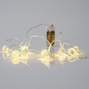 EUROLAMP10 ΘΕΡΜΑ ΛΕΥΚΑ LED 5MM ΔΙΑΜΑΝΤΑΚΙΑ 2XAA ΔΙΑΦΑΝΟ ΚΑΛ. 50CM IP20 600-11235