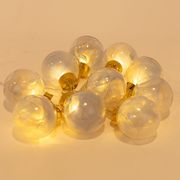 EUROLAMP ΣΕΙΡΑ 10 ΘΕΡΜΑ ΛΕΥΚΑ LED ΜΠΑΛΕΣ ΑΣΗΜΙ 3ΧΑΑ TIMER ΔΙΑΦΑΝΟ ΚΑΛ. 30CM IP20 600-03056