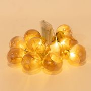 EUROLAMP ΣΕΙΡΑ 10 ΘΕΡΜΑ ΛΕΥΚΑ LED ΜΠΑΛΕΣ ΡΟΖ/ΧΡΥΣΟ 3ΧΑΑ TIMER ΔΙΑΦΑΝΟ ΚΑΛ. 30CM IP20 600-03055