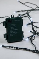 EUROLAMP 192 ΛΕΥΚΑ LED 3MM 3XAA 8 ΠΡΟΓΡ. &amp; ΜΝΗΜΗ TIMER ΠΡΑΣΙΝΟ ΚΑΛ. 30CM IP44 DISPLAY BOX600-05700