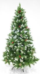 EUROLAMP ΔΕΝΤΡΟ ΕΛΑΤΟ ΧΙΟΝΙΣΜΕΝΟ ΜΕ BERRY 240CM 620-22173