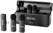 BOYA BOYA BY-V4D WIRELESS 4 PERSON 4-CHANNEL MINI LAVALIER LIGHTNING IPHONE 2.4GHZ MICROPHONE