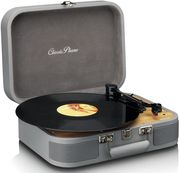 LENCO CLASSIC PHONO TT-116GY ΠΙΚΑΠ ΜΕ ΕΝΣΩΜΑΤΩΜΕΝΑ ΗΧΕΙΑ 3W BLUETOOTH ΒΑΛΙΤΣΑ &amp; ΜΕΤΑΤΡΟΠΗ MP3