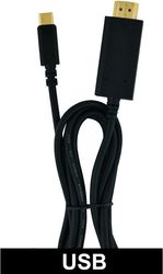 HEITECH HEITECH 09001491 KΑΛΩΔΙΟ USB TYPE-C ΣΕ 4Κ HDMI ΑΡΣΕΝΙΚΟ 1.8 M
