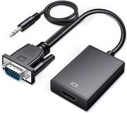 NSP NSP N15 ΜΑΥΡΟΣ ΜΕΤΑΤΡΟΠΕΑΣ (8336560) 3.5MM VGA ΑΡΣΕΝΙΚΟ ΣΕ HDMI ΘΗΛΥΚΗ ΘΥΡΑ 1920?1080