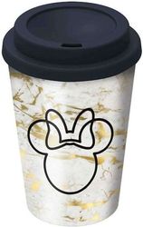 STOR STOR: DISNEY: MINNIE MOUSE SMALL PLASTIC DOUBLE WALLED COFFEE TUMBLER (390ML) (01048)