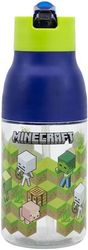 STOR STOR: MINECRAFT - ISOMETRIC DOUBLE OPENING SIPPER ECOZEN BOTTLE (420ML) (40465)