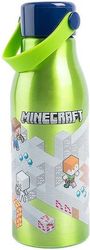 STOR STOR: MINECRAFT - ISOMETRIC FLEXI HANDLE ALUMINIUM BOTTLE (760ML) (40461)