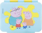 STOR STOR: PEPPA PIG CORE 2022 STAINLESS STEEL CLAMP RECTANGULAR SANDWICH BOX (1100ML)