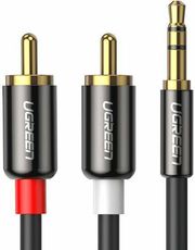 UGREEN 3.5MM TO 2 X RCA AUDIO CABLE AV102 5M GREY