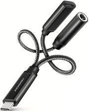 AXAGON AXAGON ADA-HCPD USB-C TO 3.5MM JACK - HI-RES DAC AUDIO ADAPTER 384KHZ/32BIT PD 60W 3A