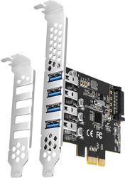AXAGON AXAGON PCEU-430RS PCIE ADAPTER 4X USB3.0 UASP RENESAS 15-PIN SATA POWER SUPPLY