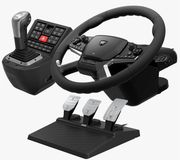 HORI HORI (HPC-044E) WHEEL FORCE FEEDBACK TRUCK CONTROL SYSTEM FOR PC (WINDOWS 11/10)