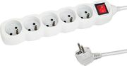 ESPERANZA ELK214W POWER STRIP 5 ΜΠΡΙΖΕΣ ΜΕ ΔΙΑΚΟΠΤΗ 1.5M WHITE