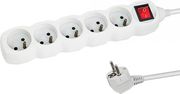 ESPERANZA ELK215W POWER STRIP 5 ΜΠΡΙΖΕΣ ΜΕ ΔΙΑΚΟΠΤΗ 3M WHITE