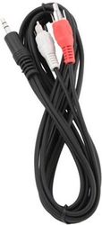 LAMTECH 3,5MM STEREO TO RCA PLUG CABLE 1,5M RETAIL PACK LAM020830