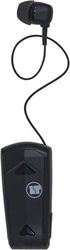 LAMTECH RETRACTABLE BT 5.3 CLIP ON HEADSET BLACK (HANGING CORD) LAM000476