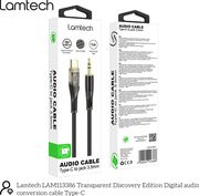 LAMTECH LAMTECH AUDIO CABLE TYPE-C TO 3.5MM JACK BLACK 1M LAM113386